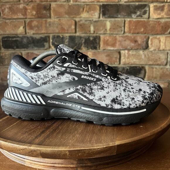 Brooks Adrenaline GTS 23 Supportive Women's Size 8 Oreo Running Sneakers Shoes - Picture 2 of 16